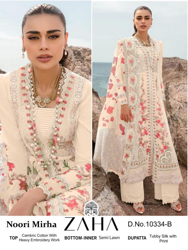 Zaha 10334 A To D Pakistani Salwar Kameez Collection